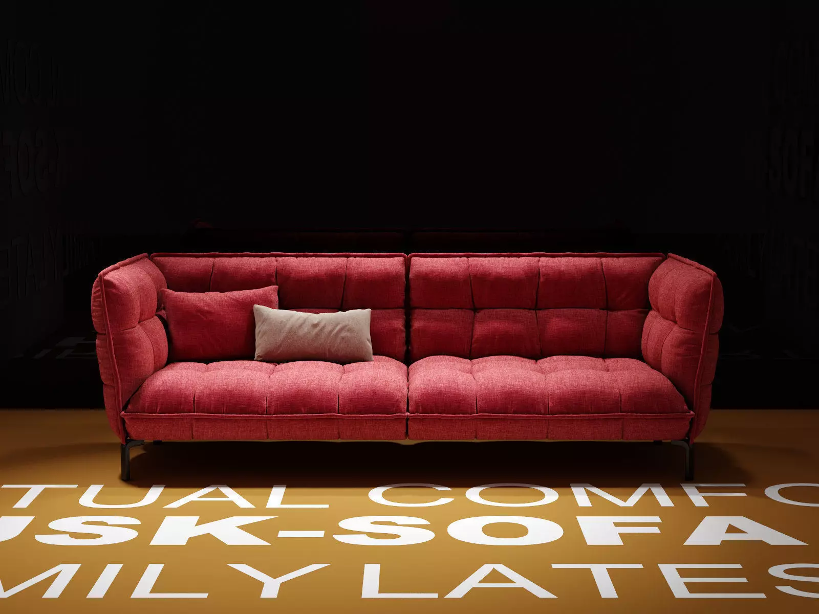 Husk Sofa HS261 3D model_1