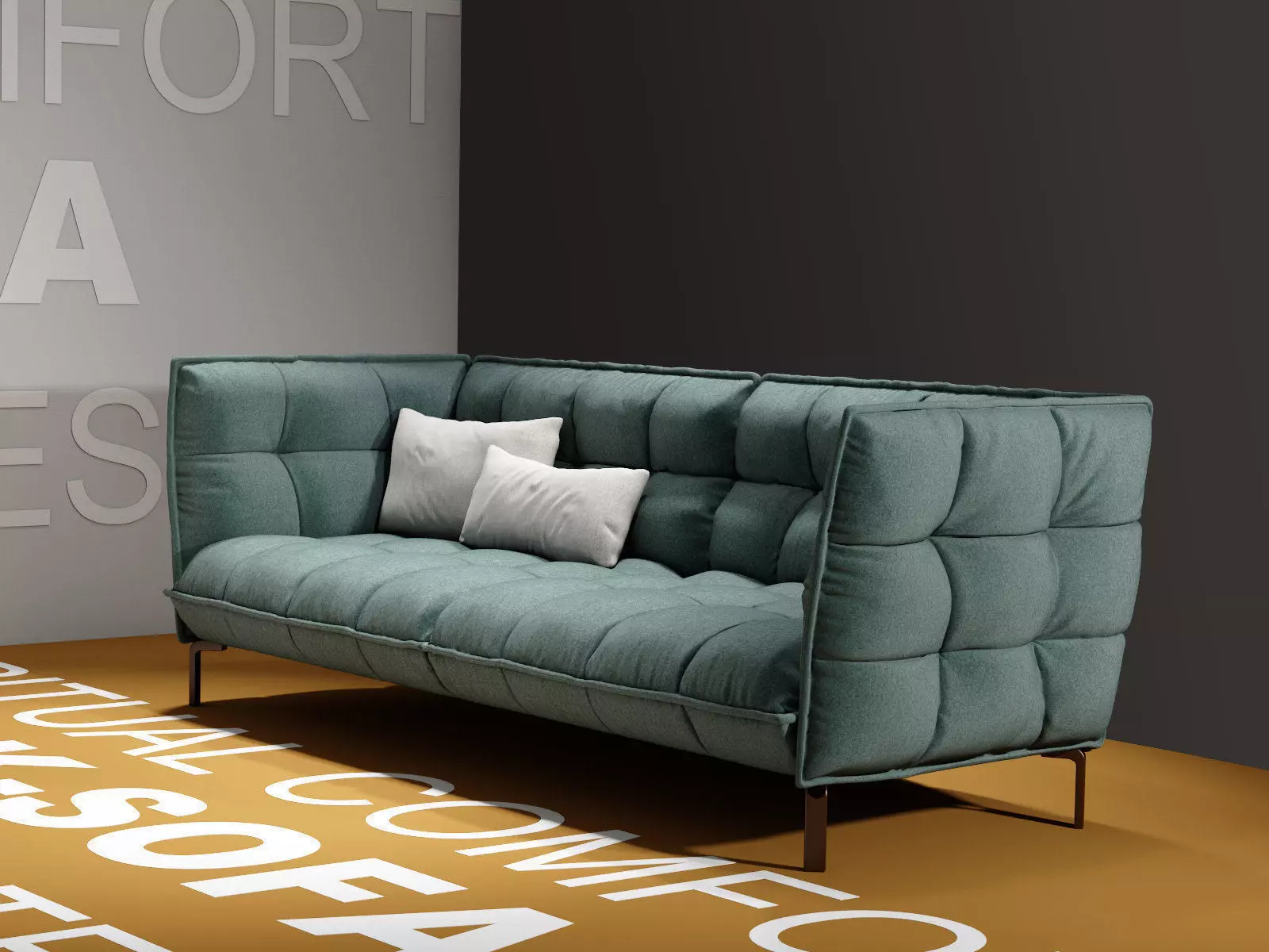 Husk Sofa HS261 3D model_4