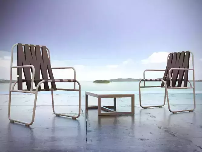 Dozequinze Chair 3D model