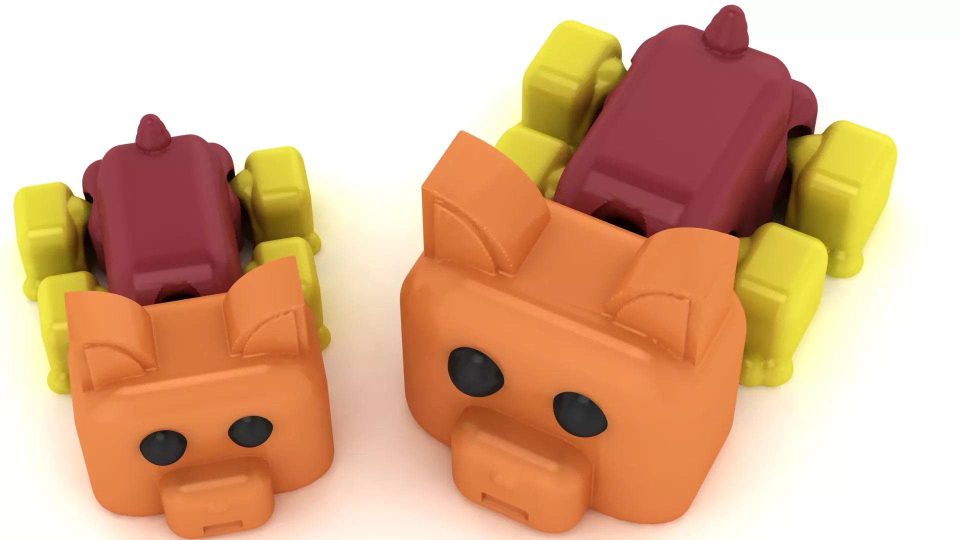 Flexi Toast Cat 3D print model