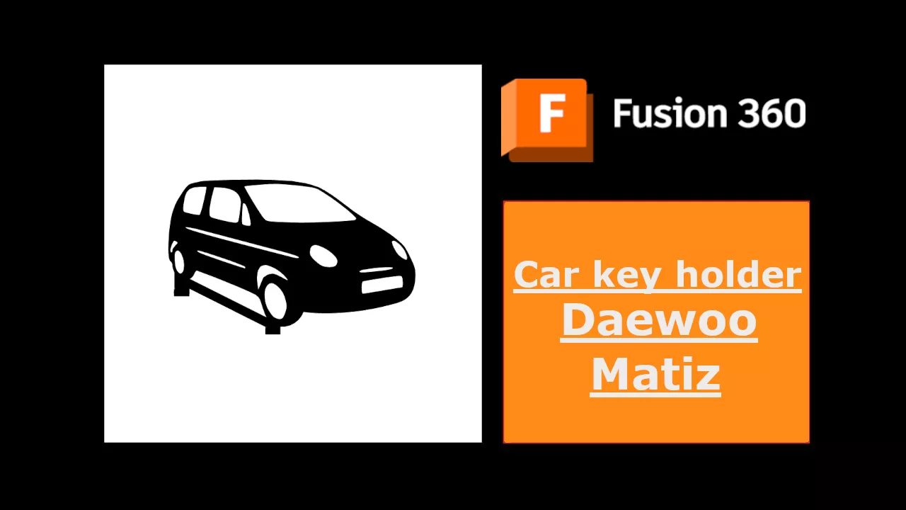 Car Key Holder - Daewoo Matiz 3D print model