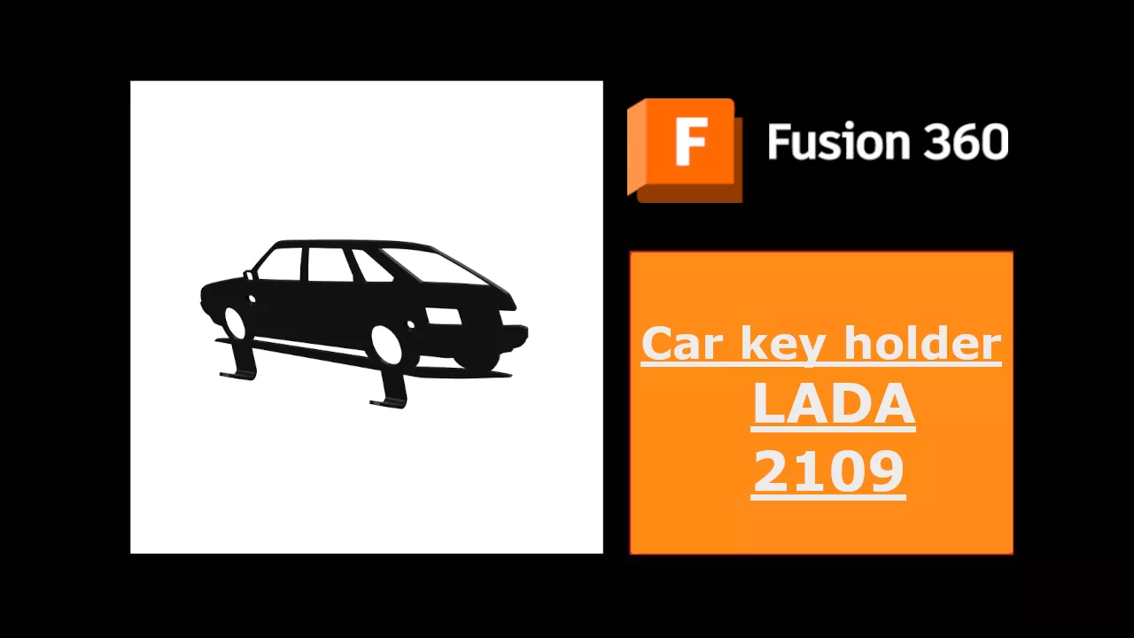 Car Key Holder - Lada 2109 3D print model