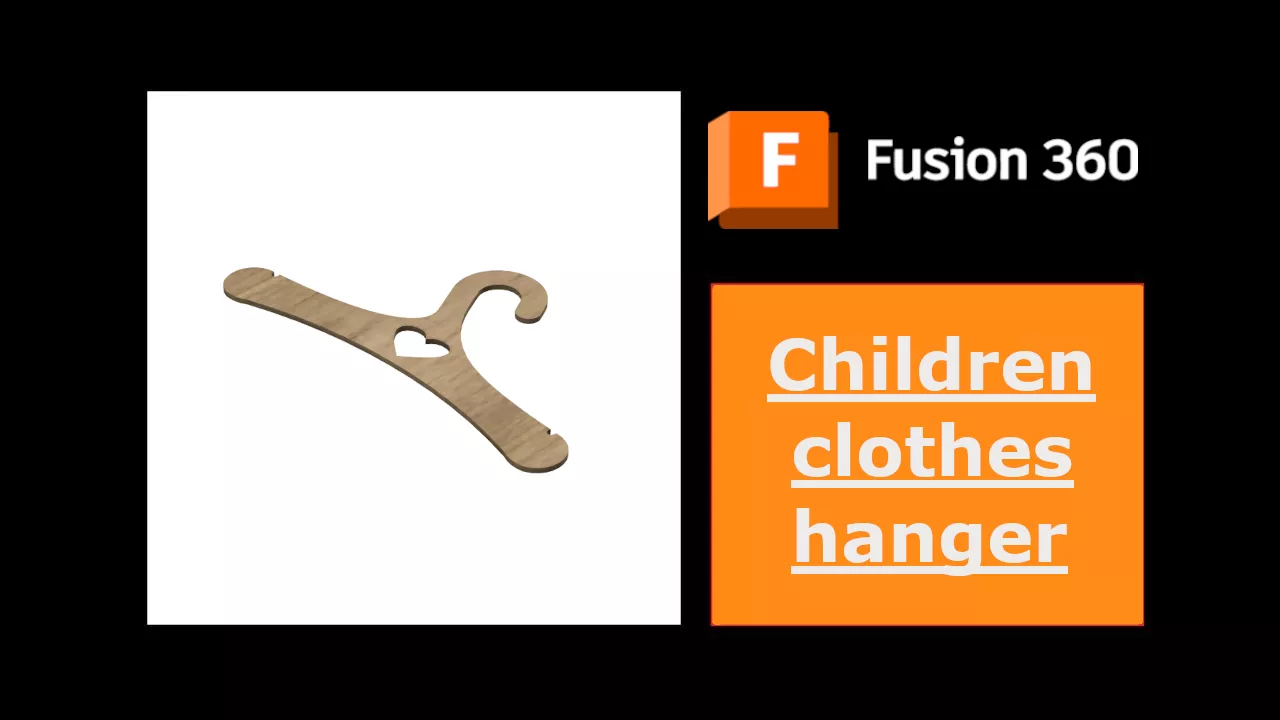 Children clothes hanger 3D print model