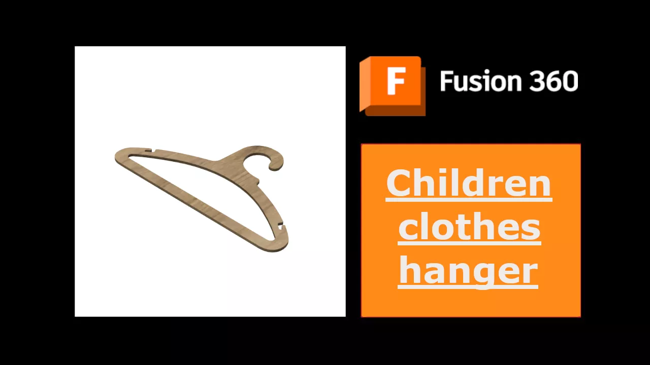 Children clothes hanger 3D print model