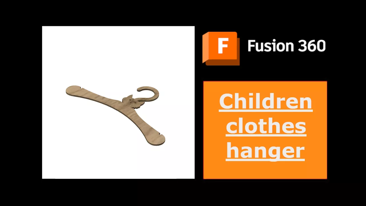 Children clothes hanger 3D print model