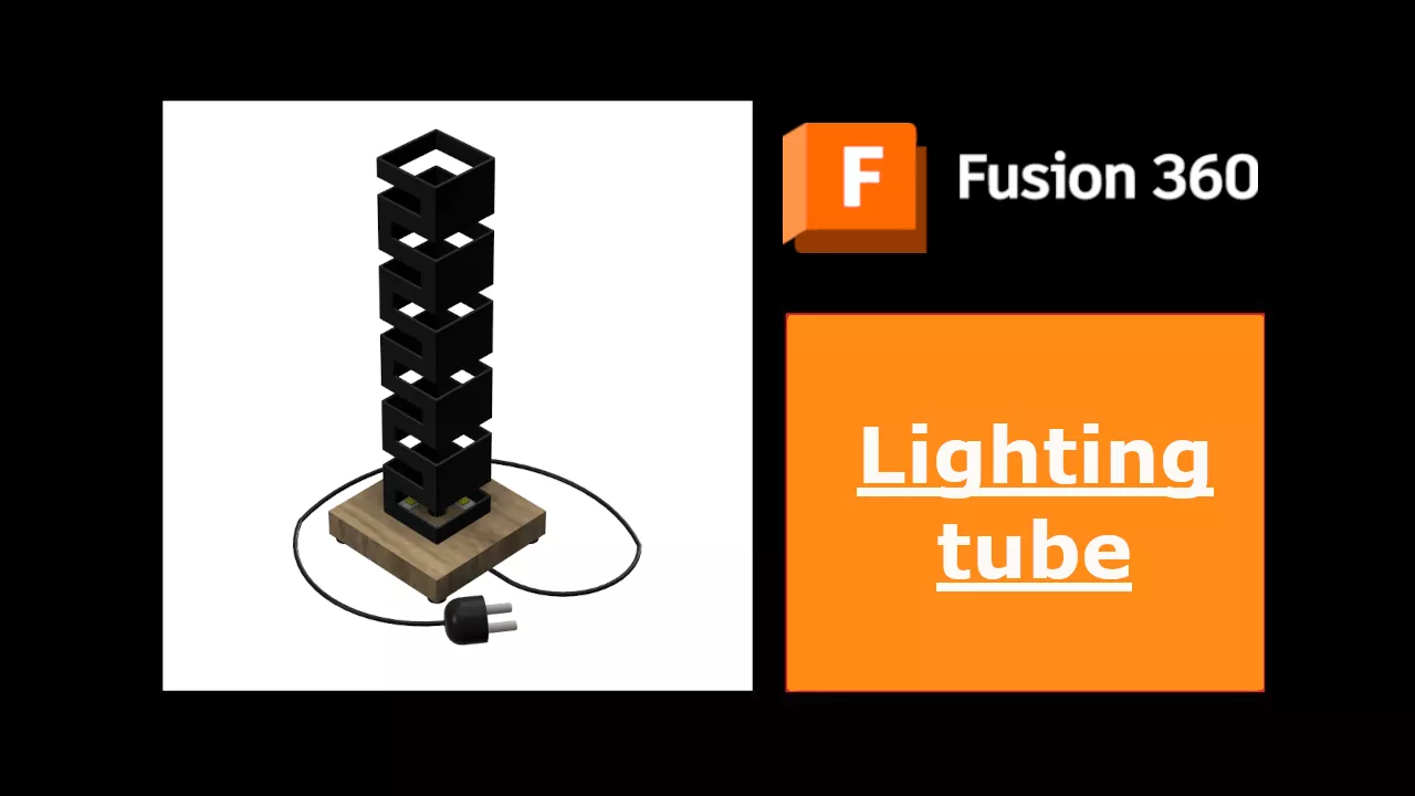 Lighting tube 3D print model