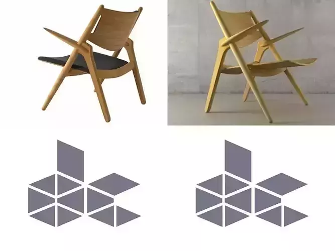 CH28 Sawhorse Easy Chair