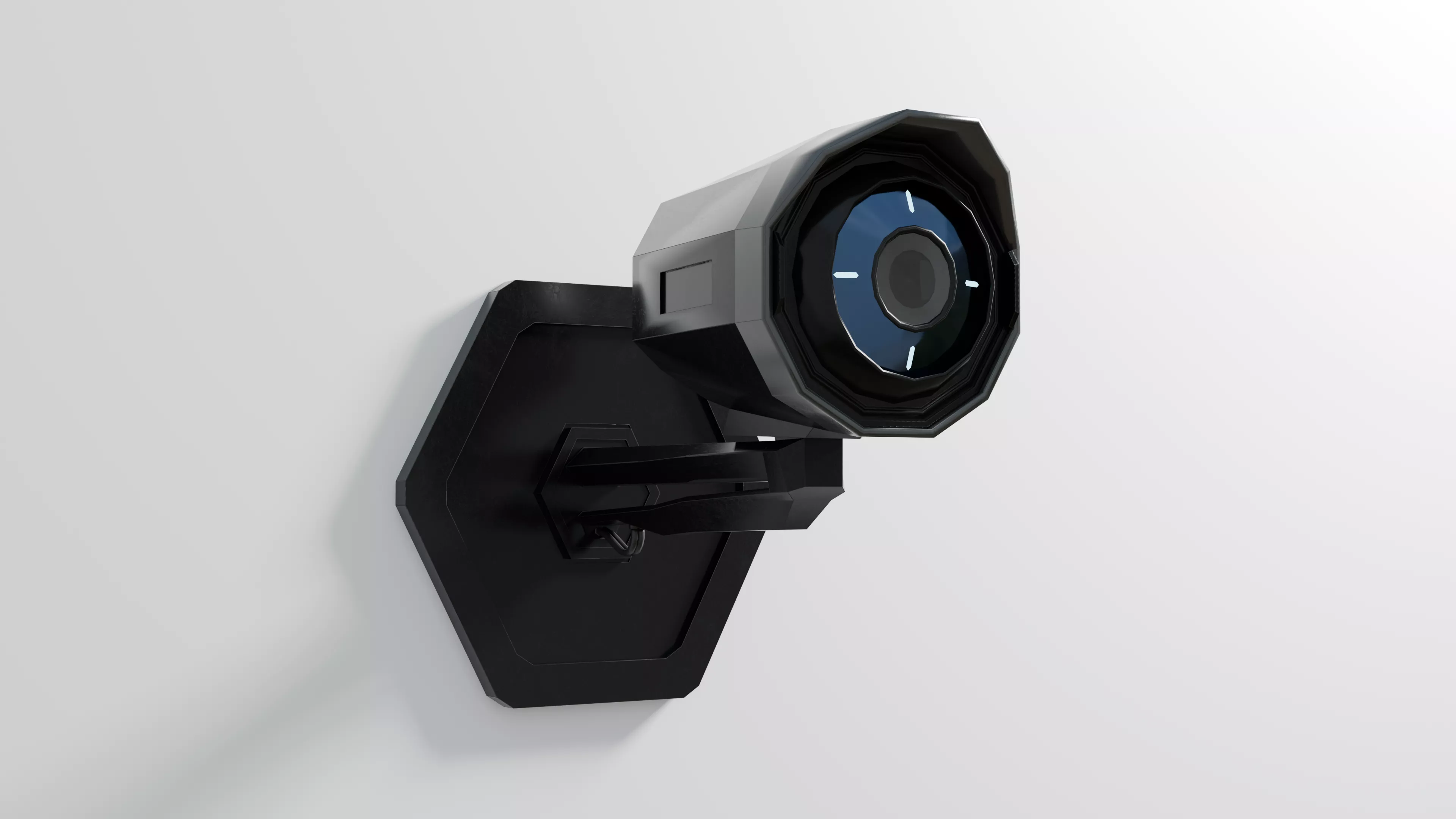 Surveillance Camera 3D Model Free low-poly 3D model