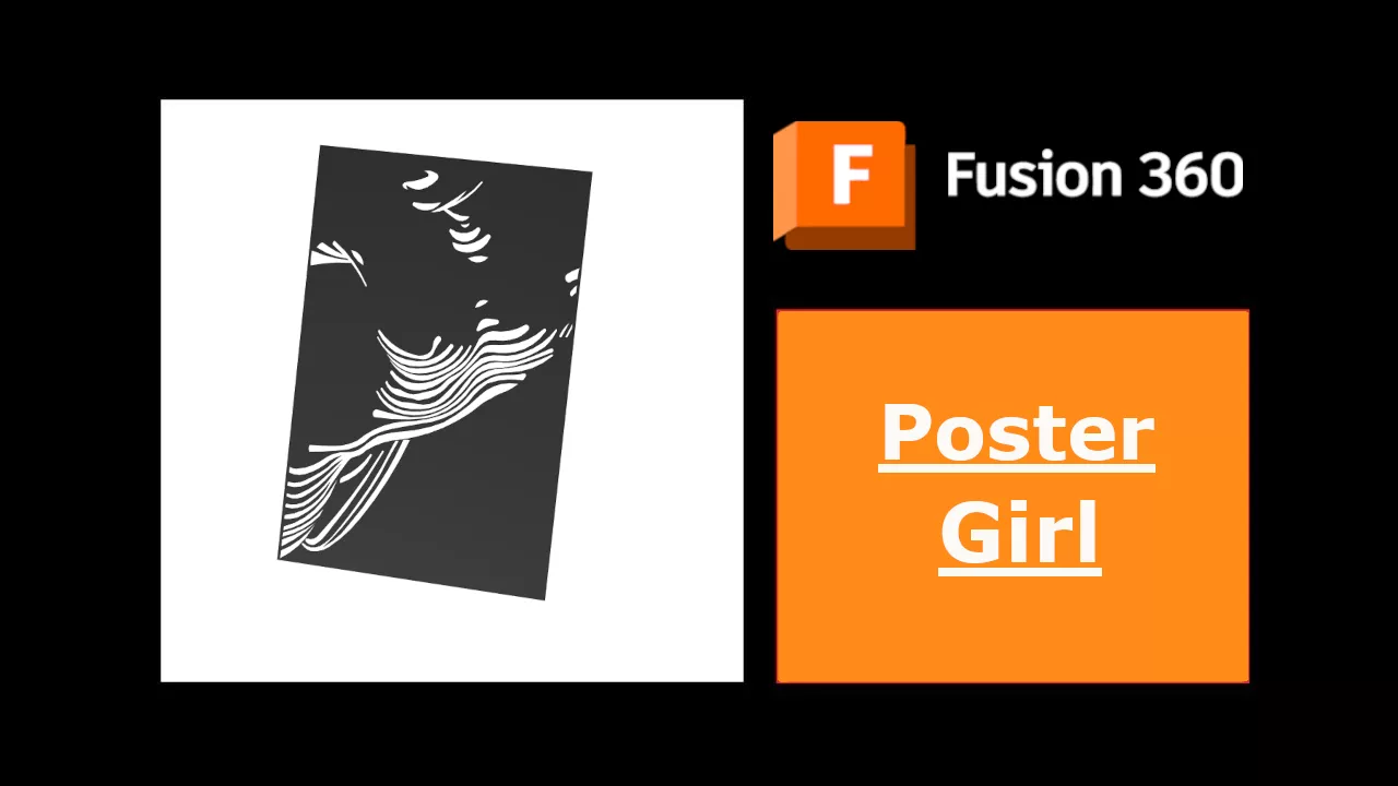 Poster Girl 3D print model