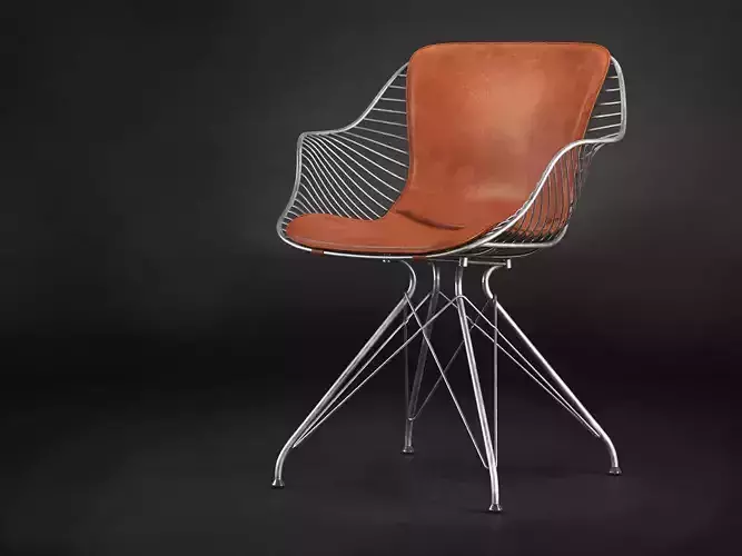 Wire dining chair
