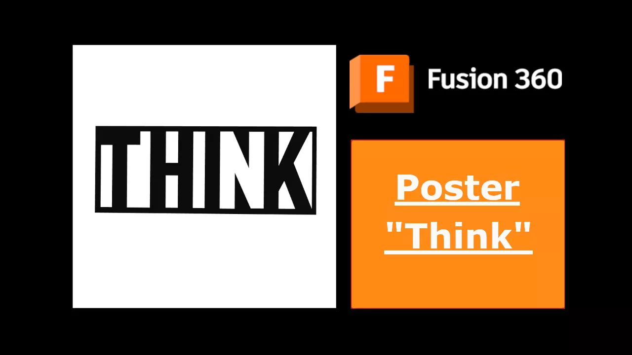 Poster - Think 3D print model