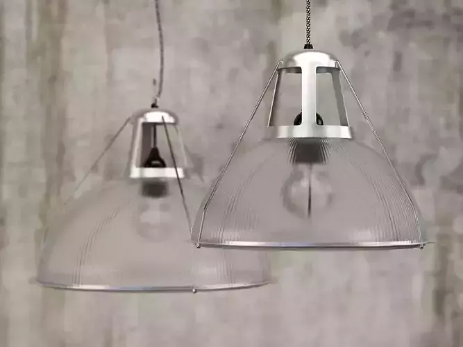 Phane industrial pendant light 3D model
