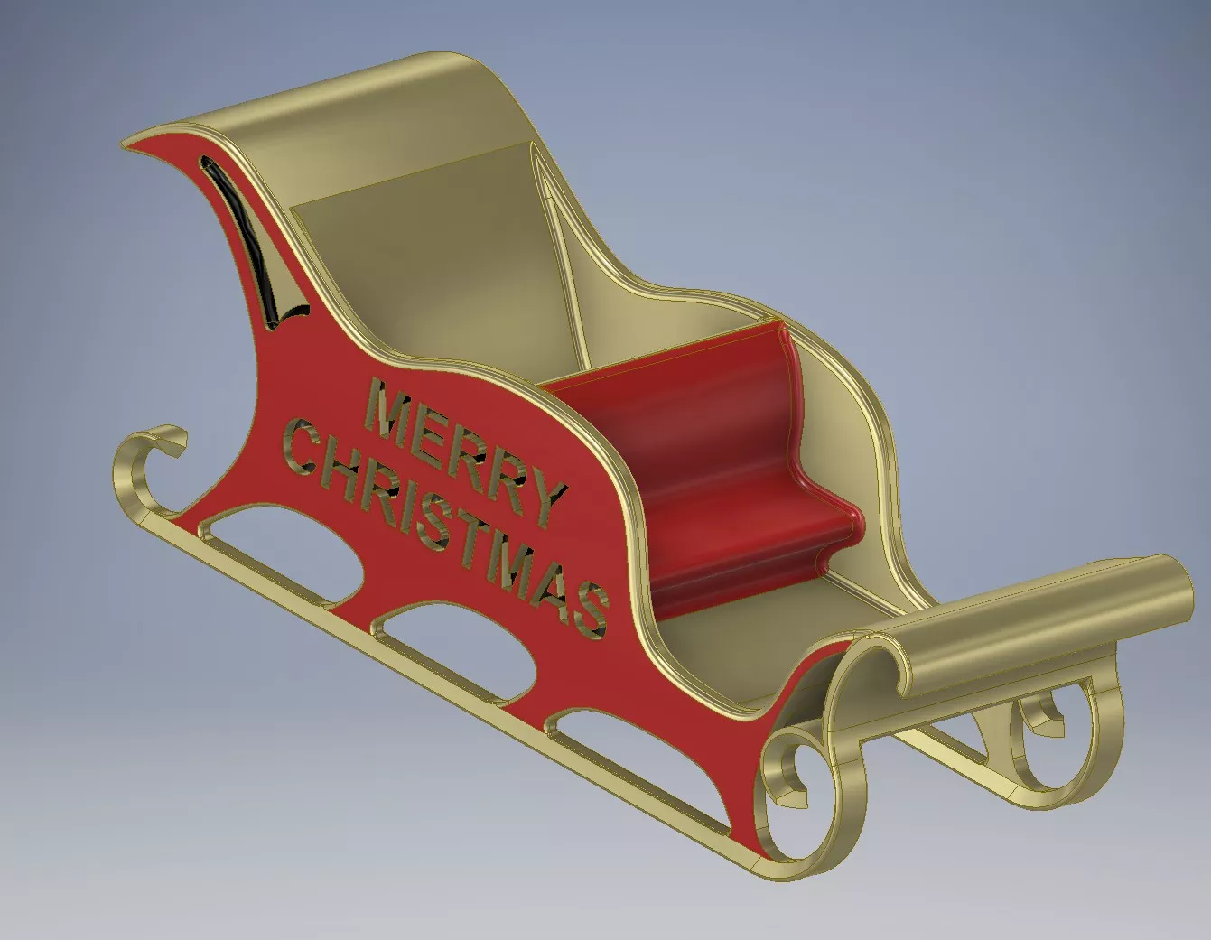 Christmas Sleigh 3D print model