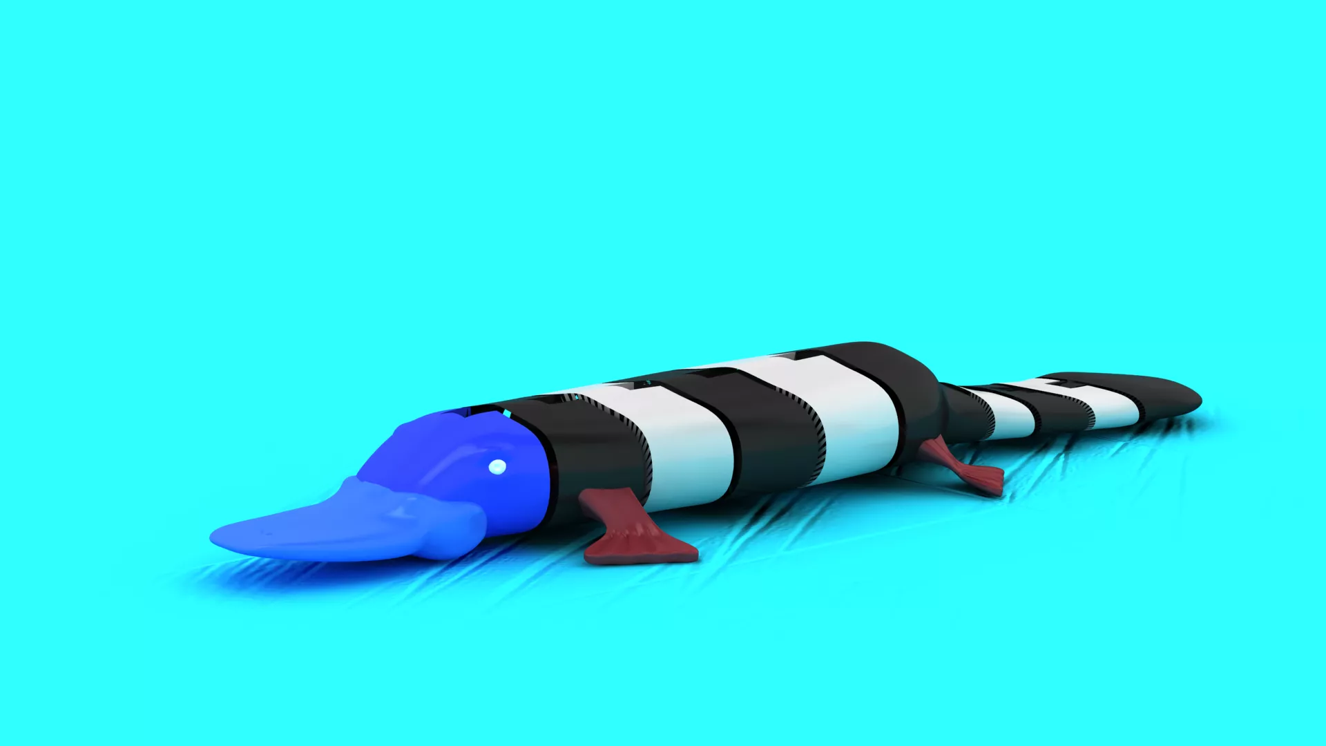 Blue and Black Monster Transformation 3D print model