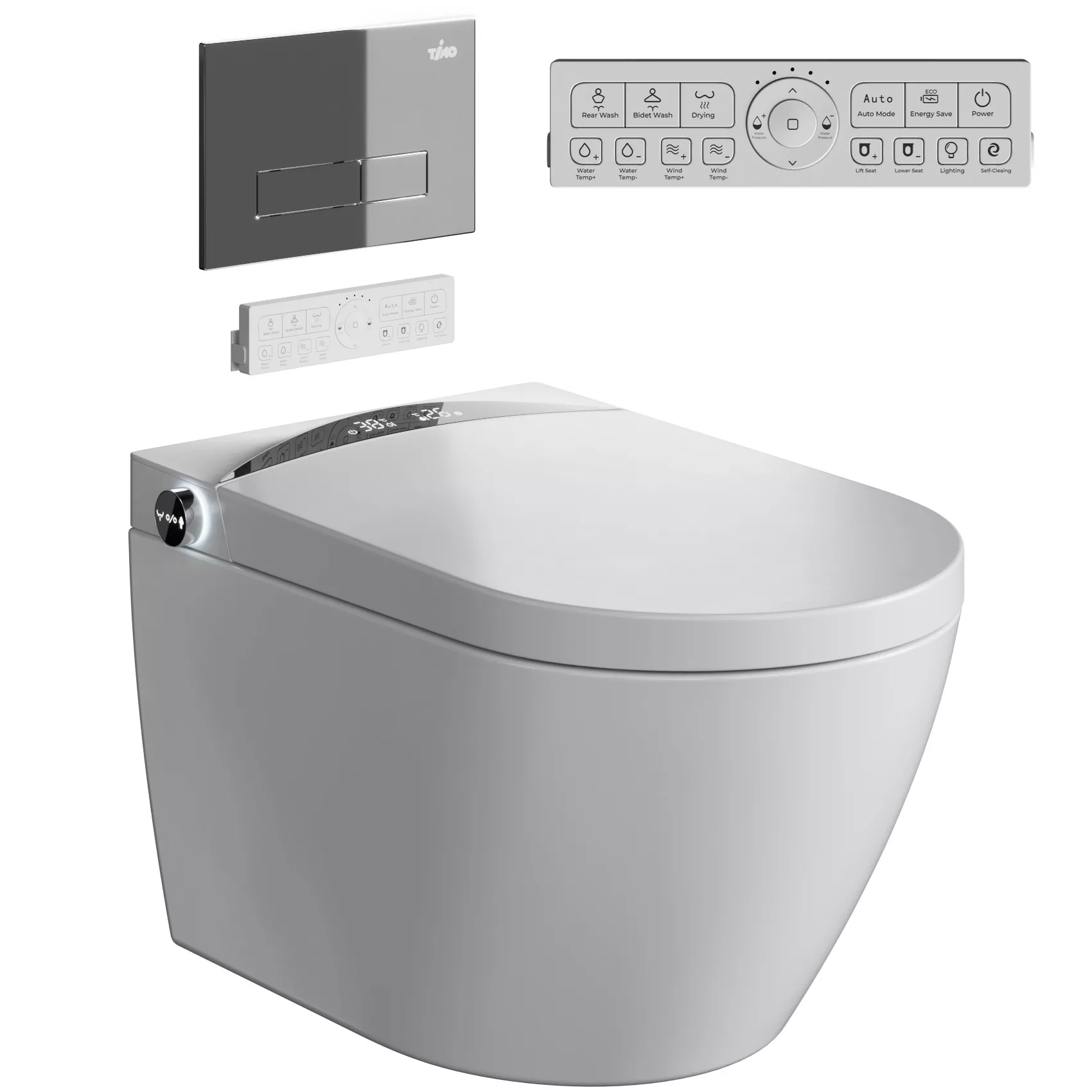 TIMO TE-751 Electronic wall-mounted toilet bidet 3D model