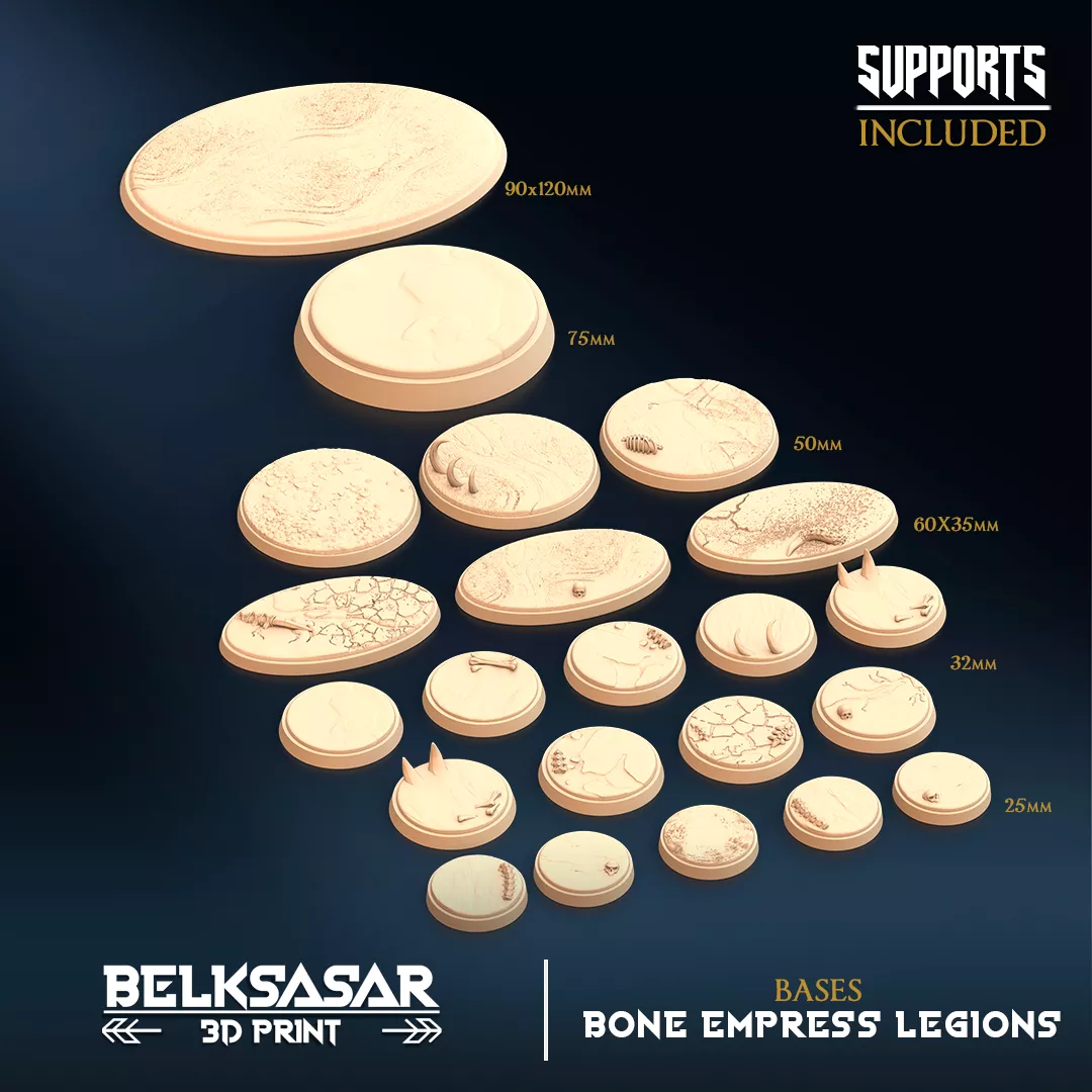 Bone Empress Legions - Bases 3D print model