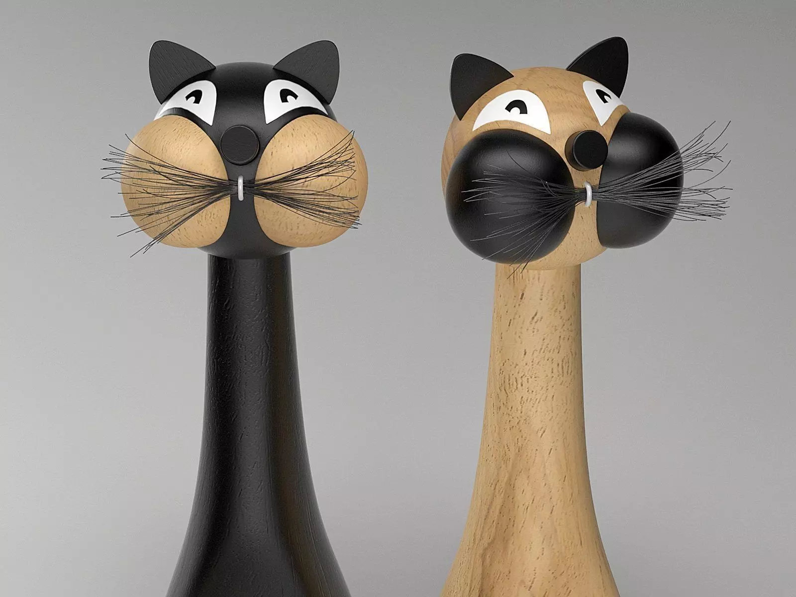 Cat and Baby Elephant 3D model_4