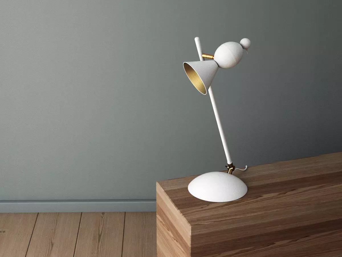 Alouette Slanted Desk 3D model_1