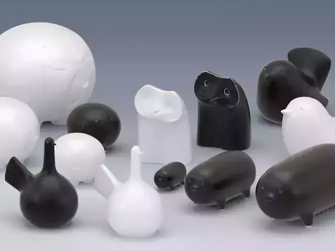 Animals cat salt and pepper shakers