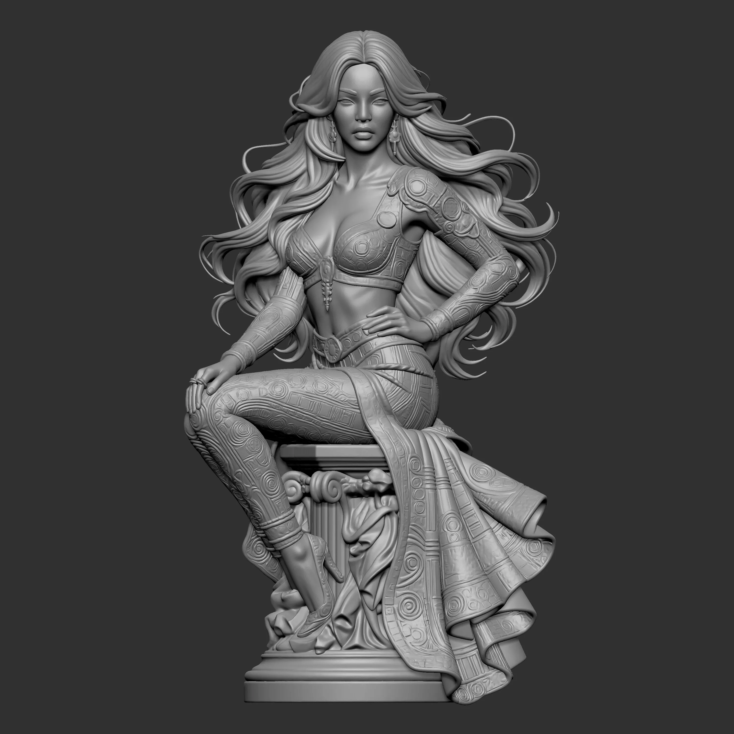 fantasy female character 4 3D print model