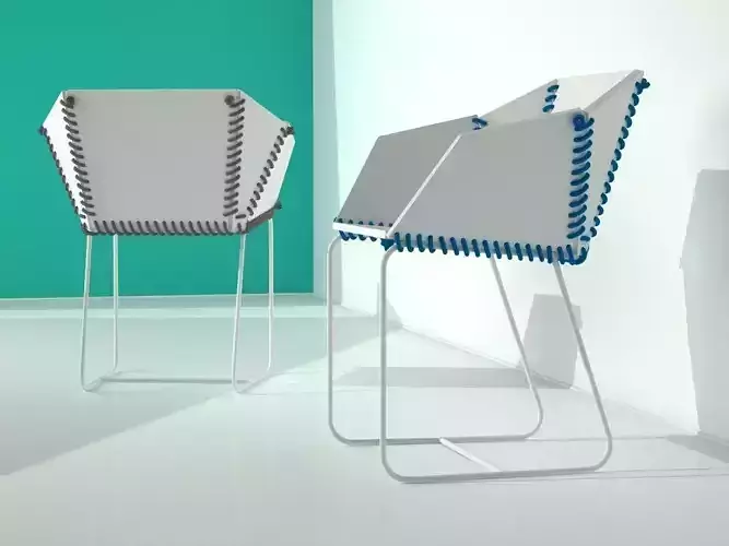 Textile Chair 3D model