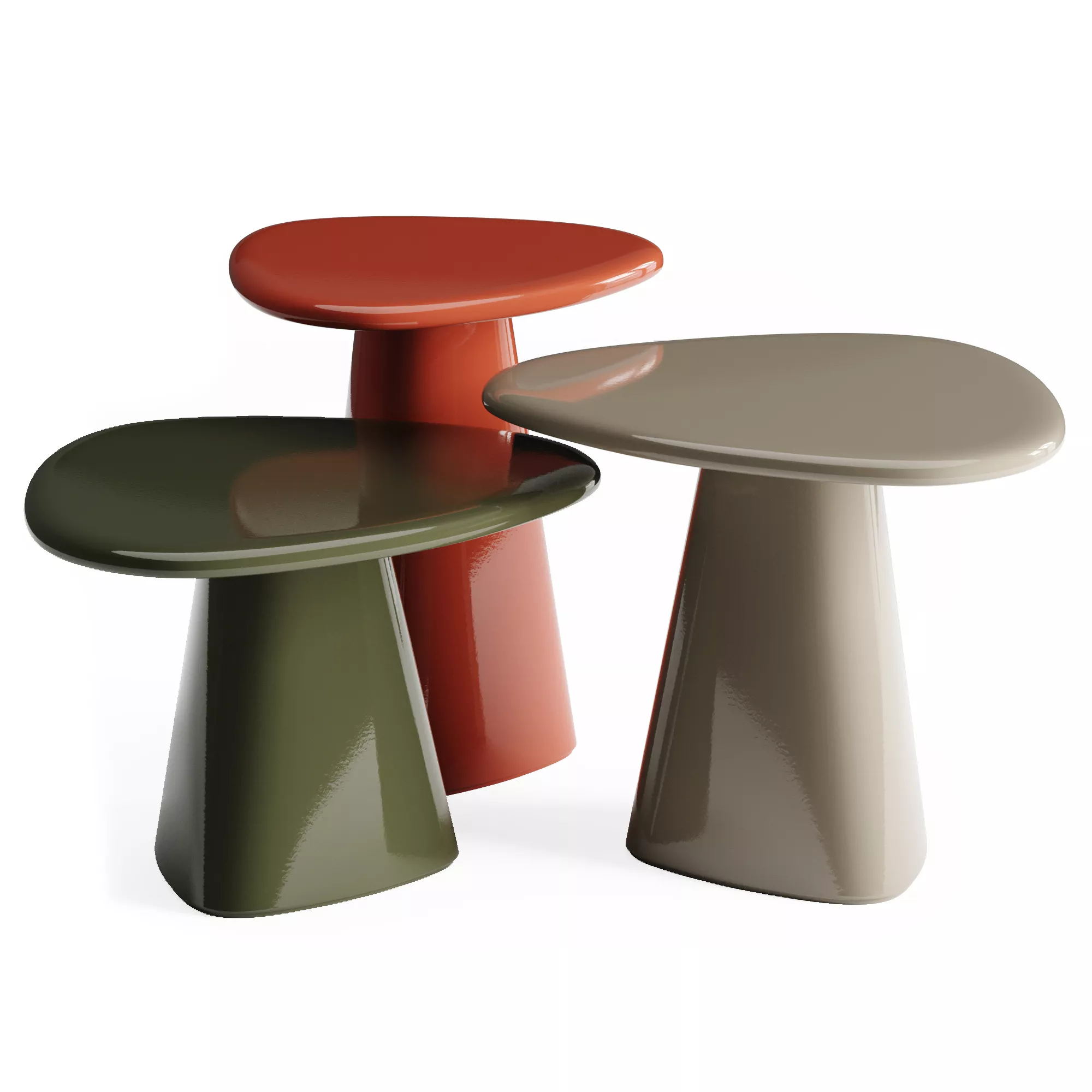 Gloss side table CHRISTINE KRONCKE 3D model