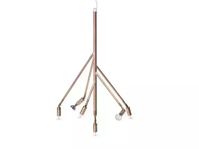 Kvist 6 pendant light with three branches hanging from it