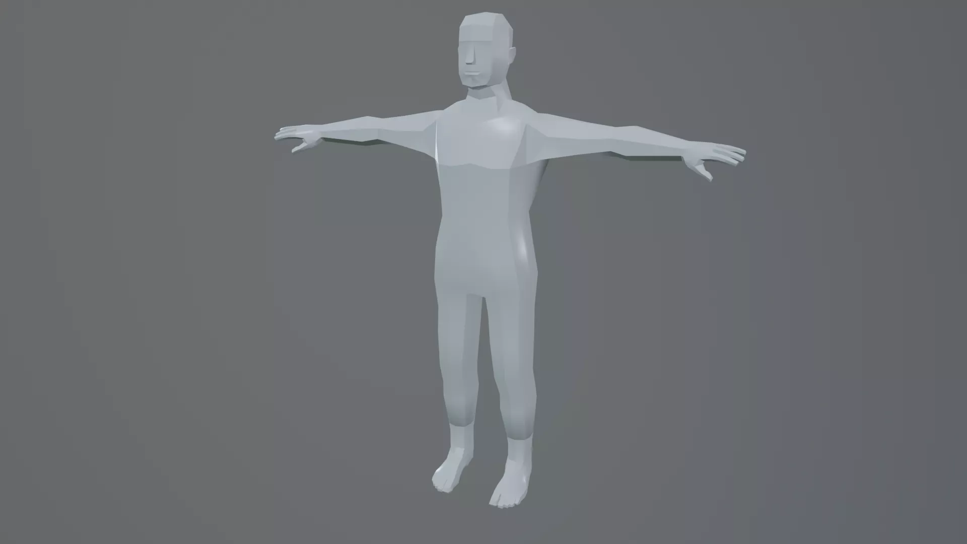 Basic Rigged Human Low-poly 3D model