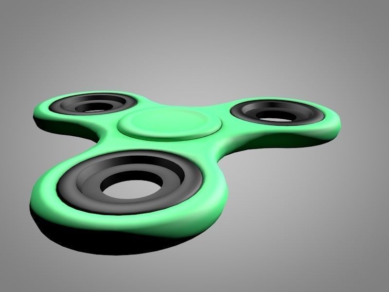 Fidget Spinner Low-poly 3D model_3