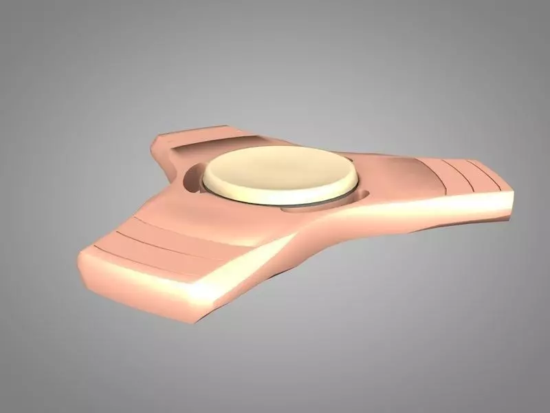 Fidget Spinner Low-poly 3D model_0