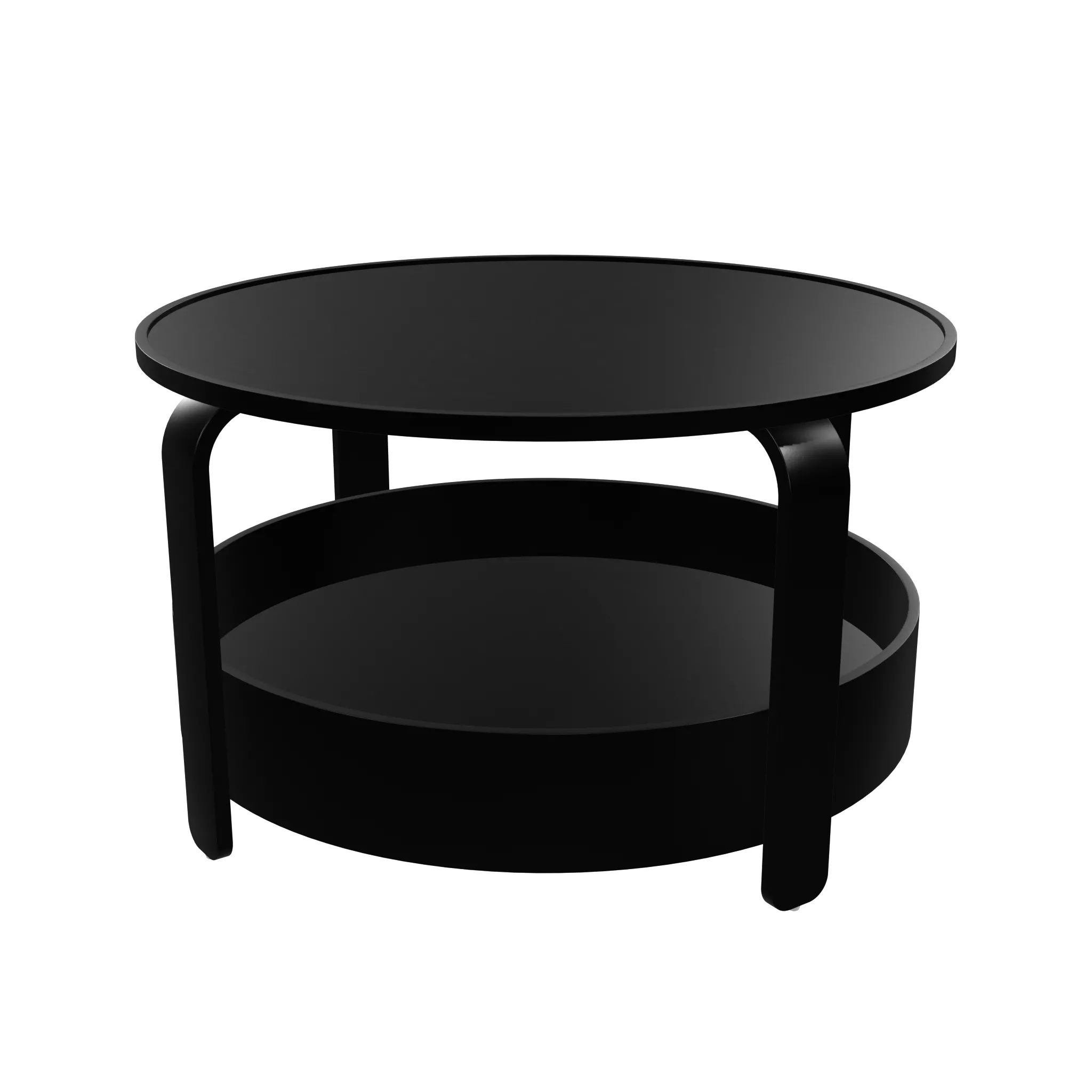 IKEA BORGEBY Coffee table Black Low-poly 3D model