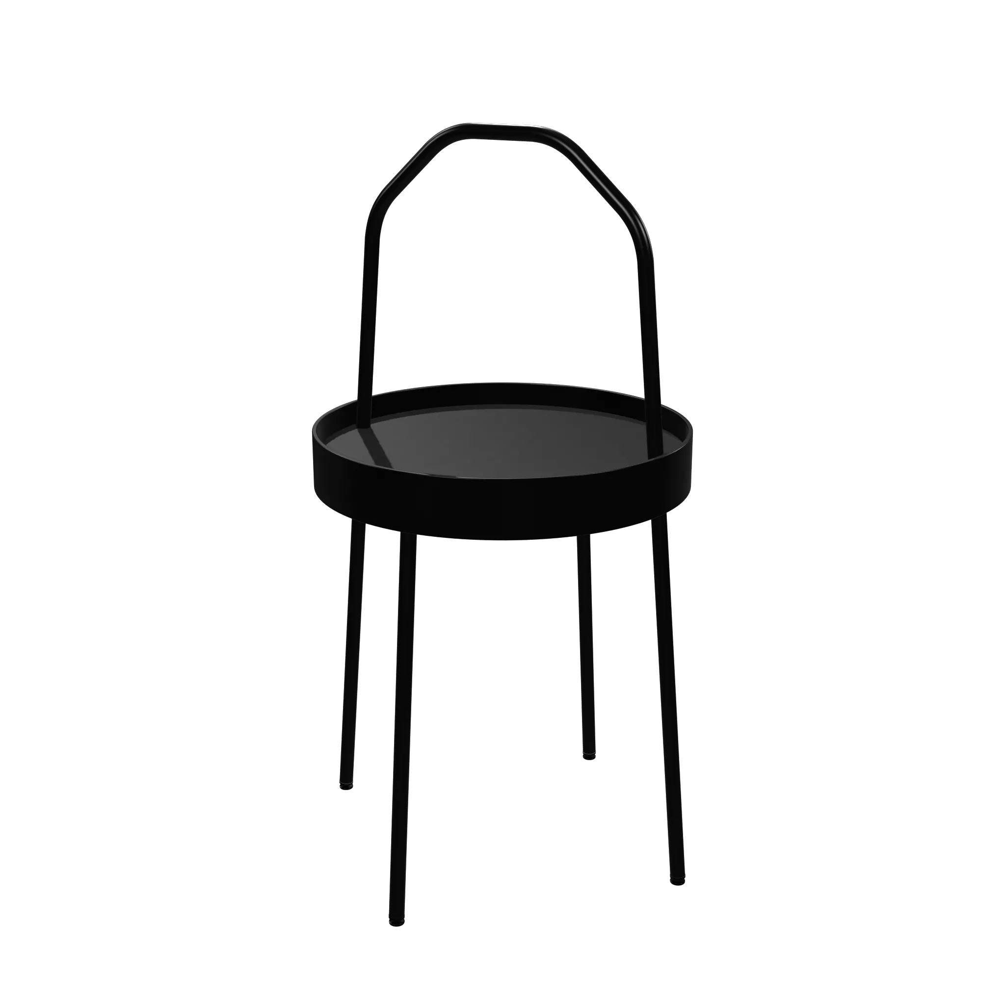 IKEA BURVIK Coffee table Black Low-poly 3D model