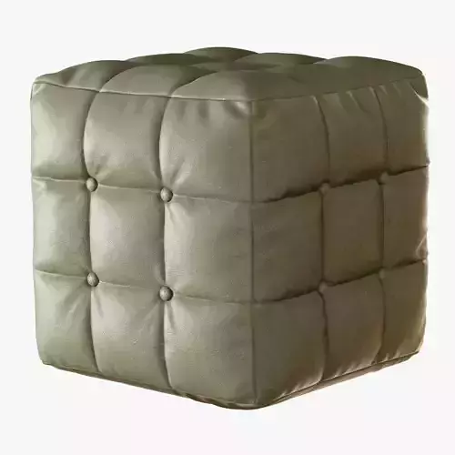 Pouf with buttons