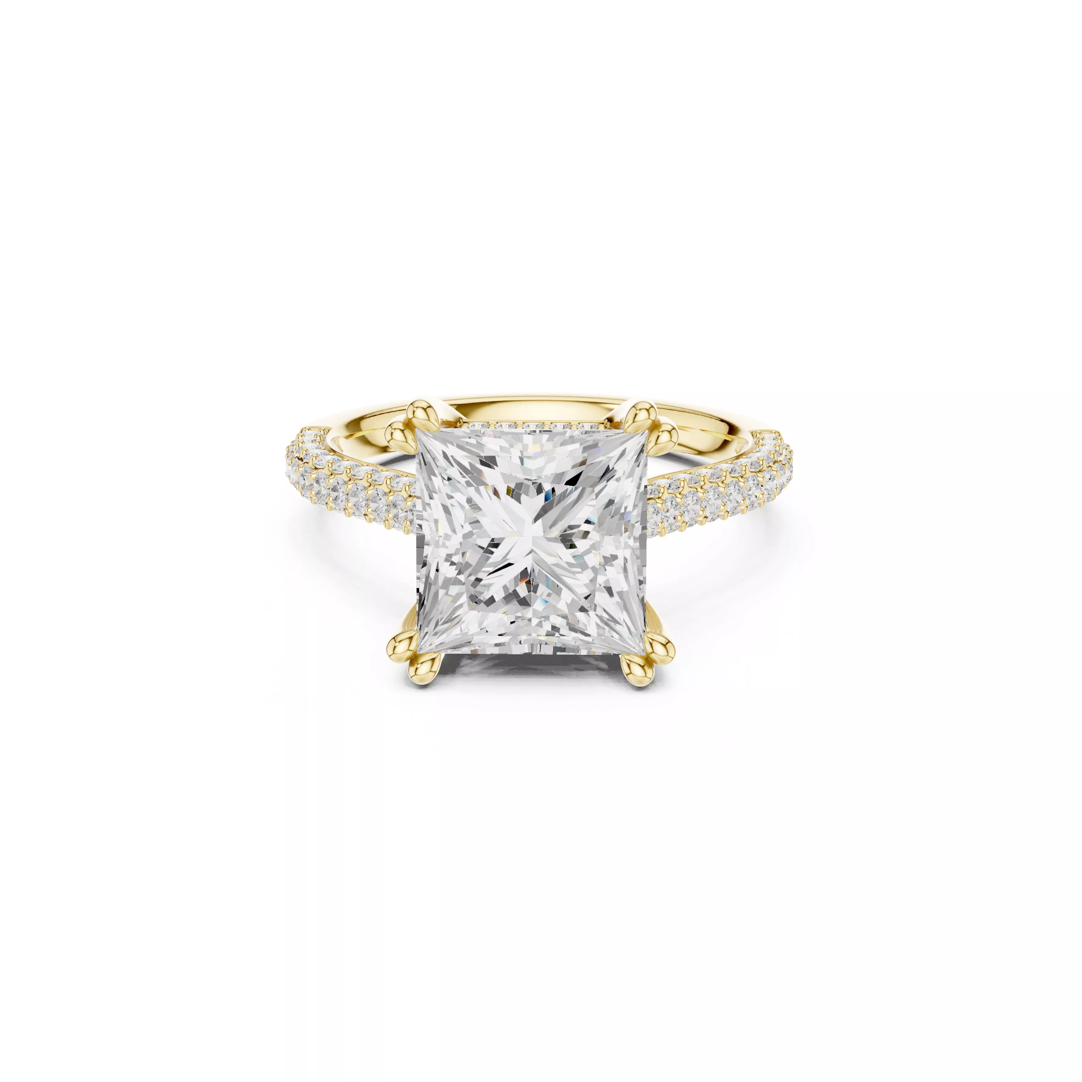 Buy Diamond Ring CAD Engagement Wedding Jewelry STL 3DM R2905 3D print model