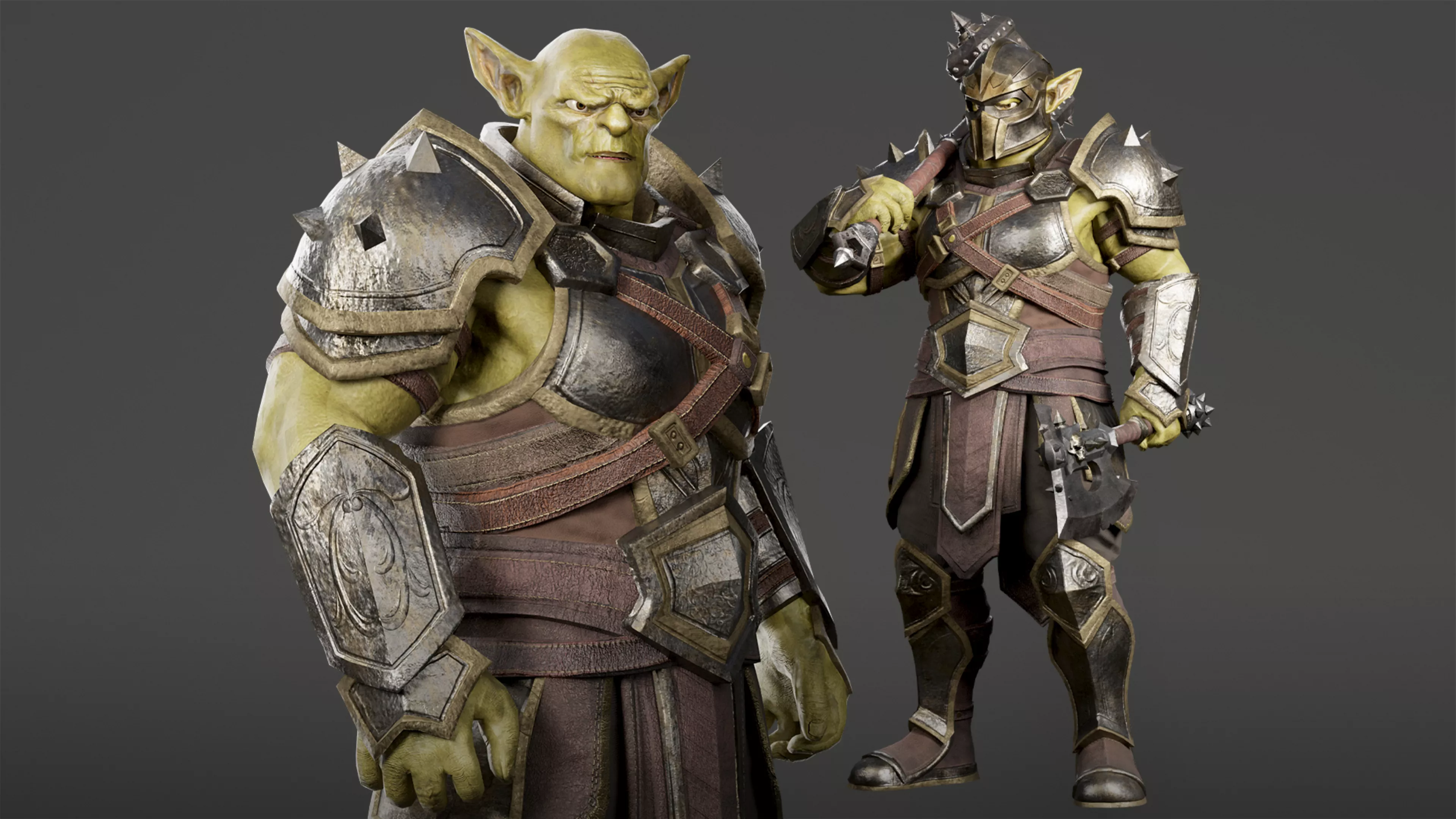 Goblin Warrior Low-poly 3D model