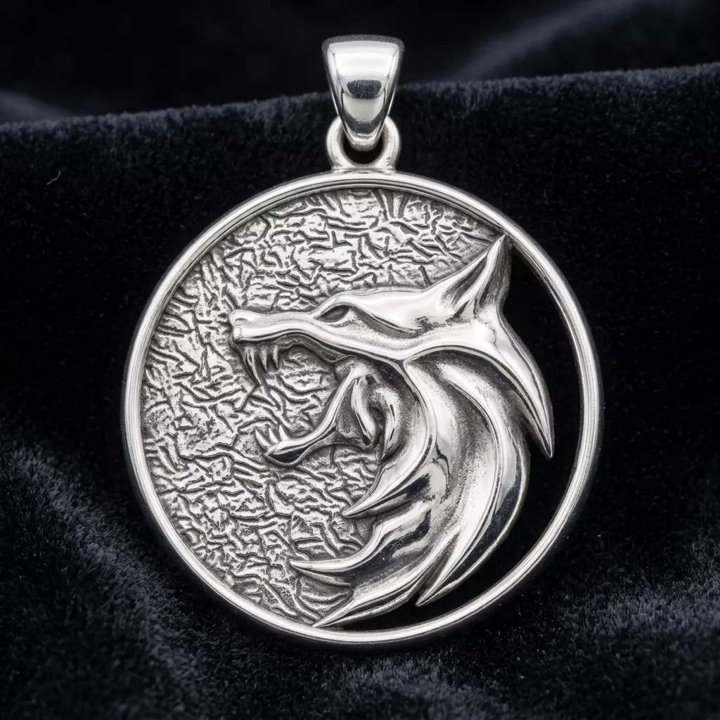 Witcher Wolf School Medallion and Coin 3D print model