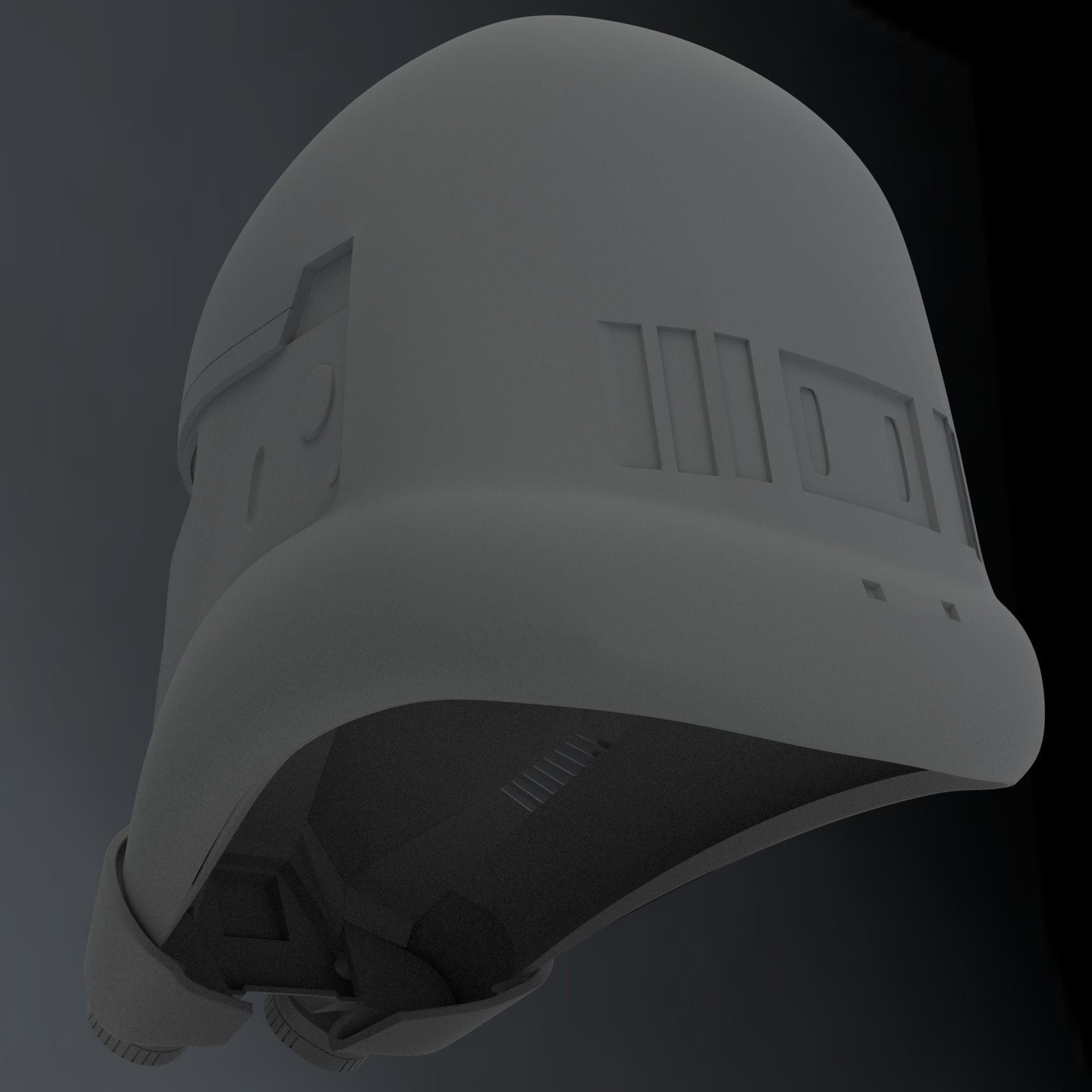 OLD VERSION Death Trooper Helmet 3D print model_3