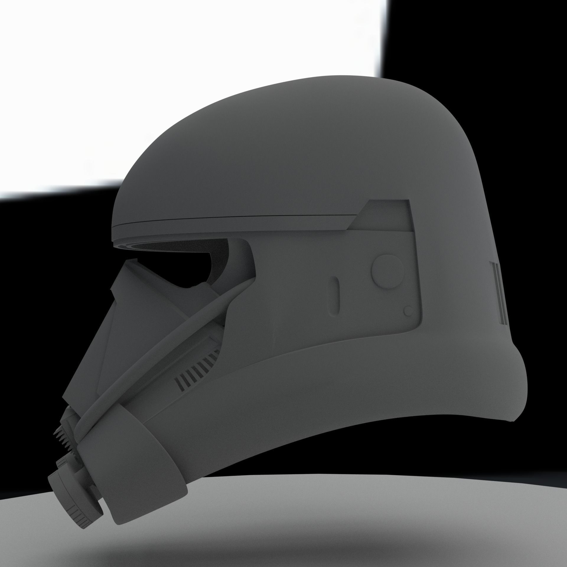 OLD VERSION Death Trooper Helmet 3D print model_1