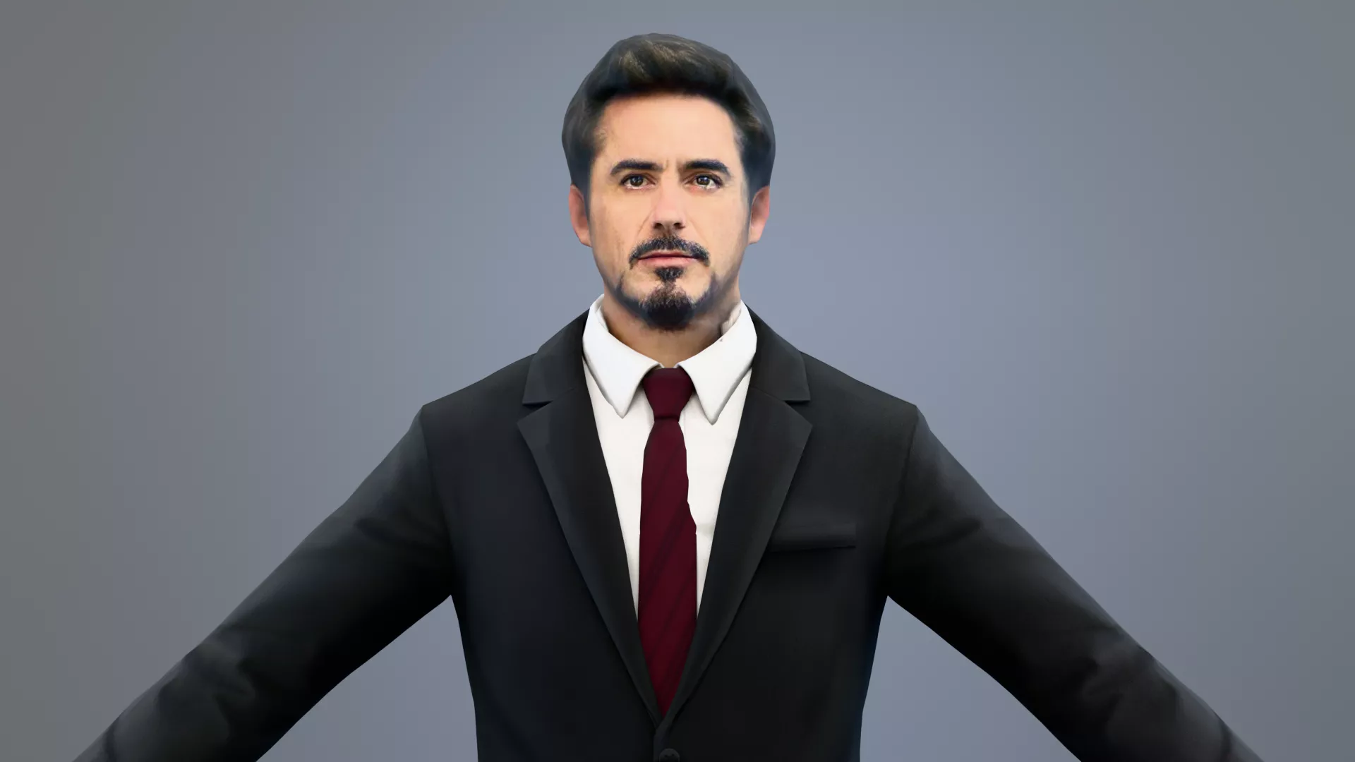 Tony Stark Inspired Realistic Game Ready Character 3D model