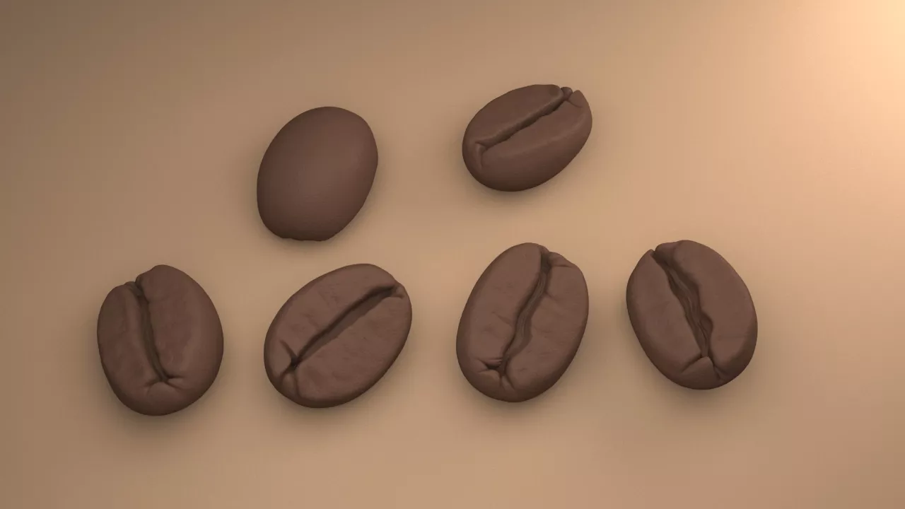 coffee bean 3D print model