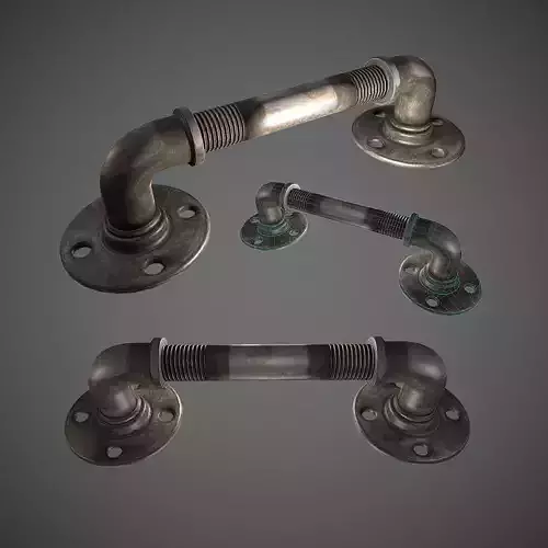 Rusted Pipe - Lowpoly