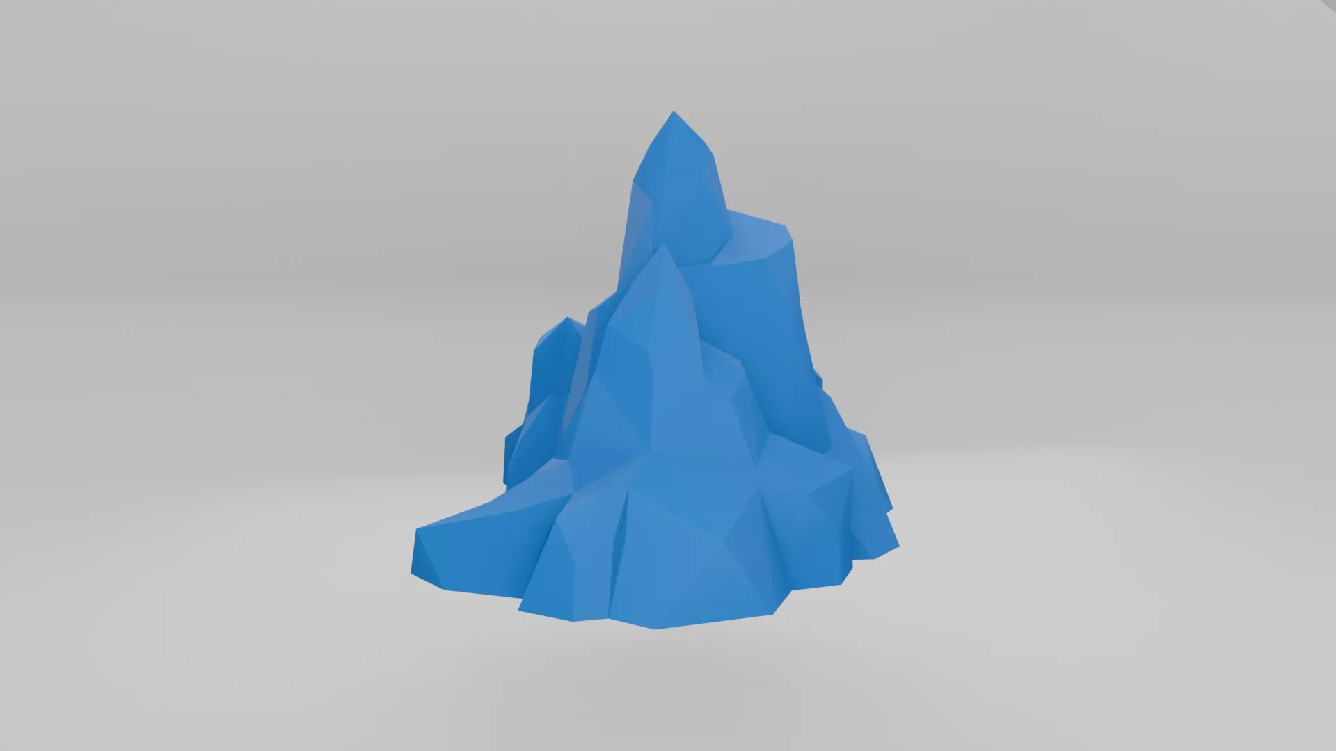 Ice Block Stylized Low Poly Arctic Asset Low-poly 3D model