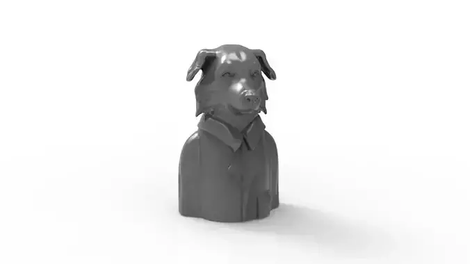 Border Collie Pandemic Researcher 3D print model