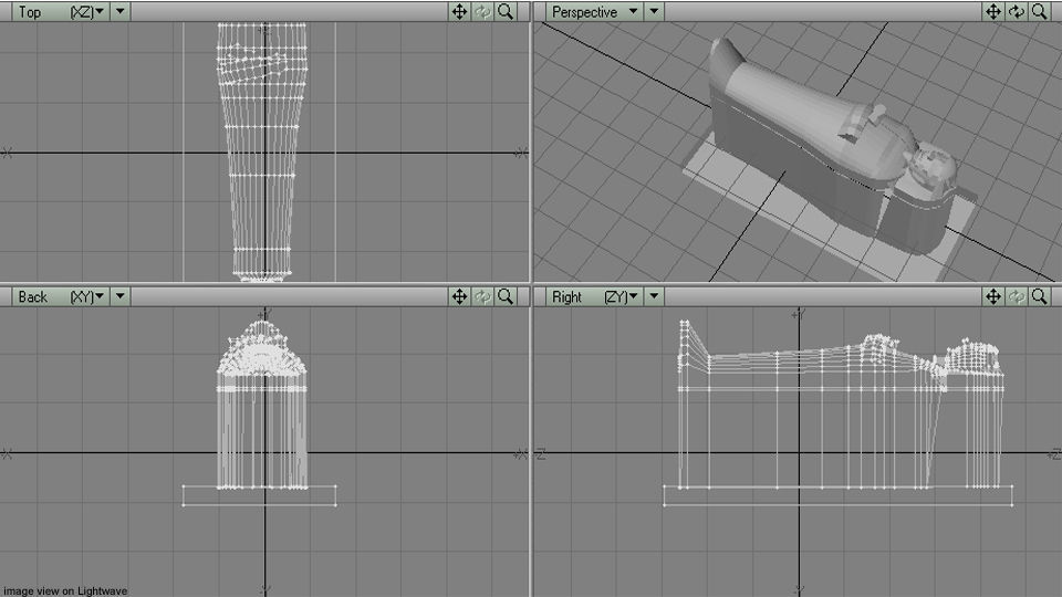 Coffin - Egyptian 3D model_4