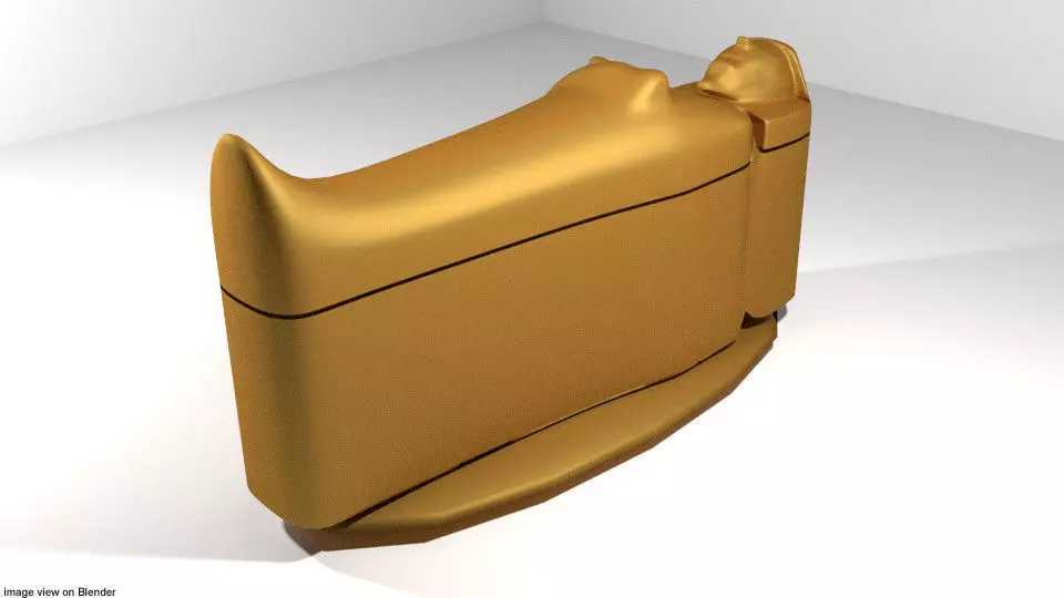 Coffin - Egyptian 3D model_0