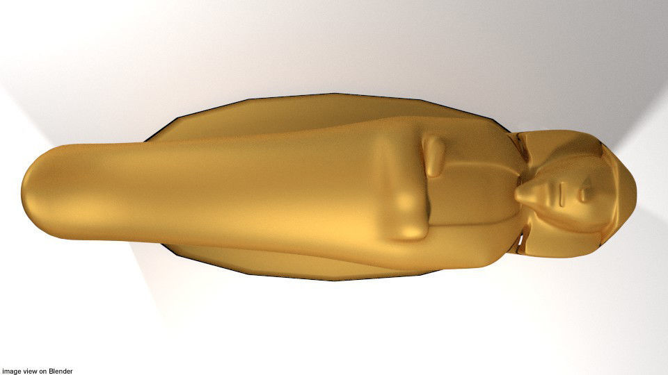 Coffin - Egyptian 3D model_2
