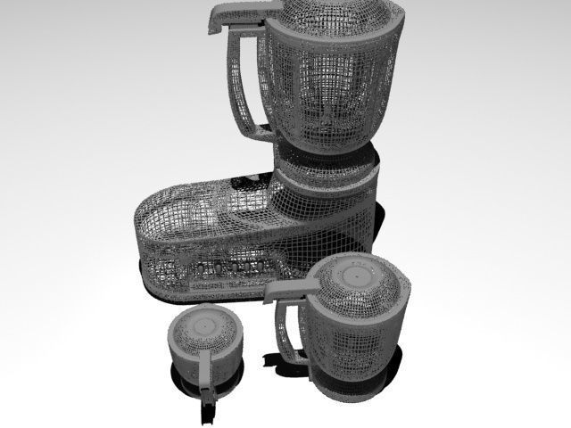 Mixer-Grinder blender - blender Low-poly 3D model_1