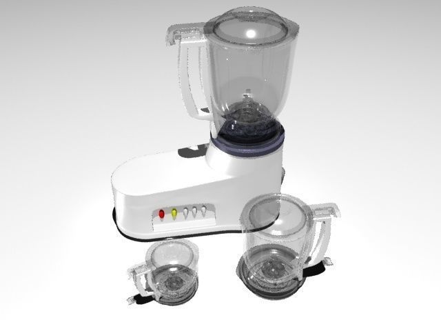 Mixer-Grinder blender - blender Low-poly 3D model_9