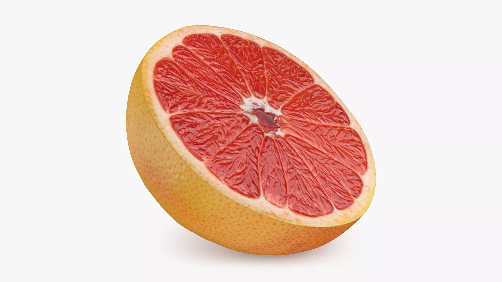 Half Grapefruit Low-poly 3D model