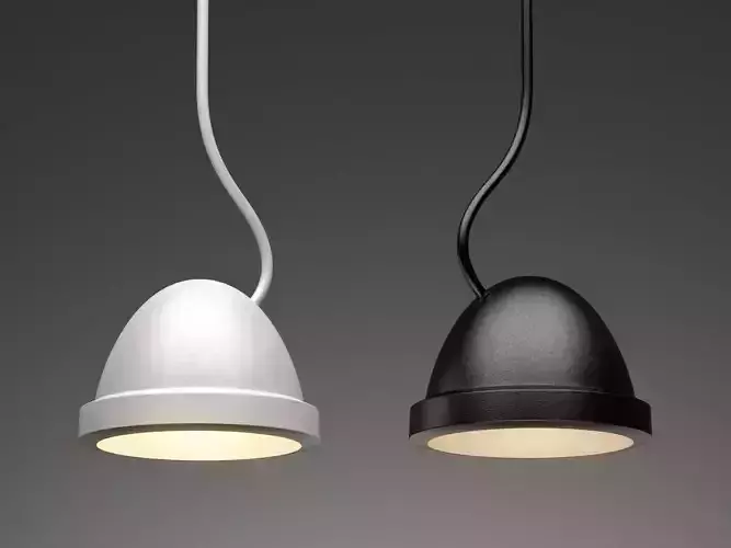 Insider pendant light with bronze finish 3D model